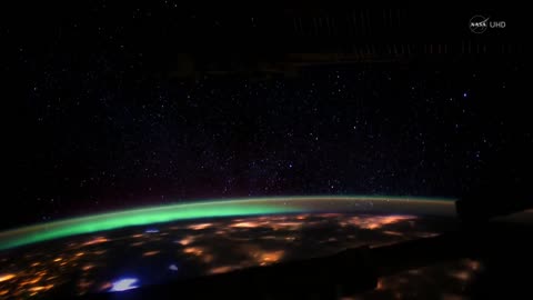 Stunning Aurora Borealis from Space in