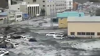 Tsunami in Japan, 2011.