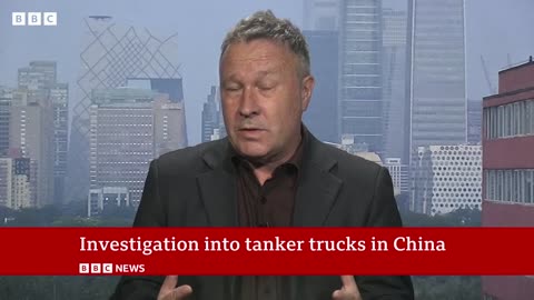 Chemical tanker trucks in China also carrying cooking oil and food, reports say | BBC News