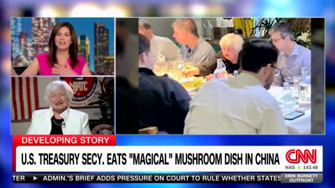 Biden Treasury Secretary Janet Yellen explains eating "magic mushrooms" in China