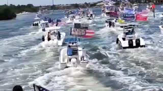 Trump Supporters Hold Memorial Day Boat Parade in Florida