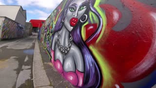 Graffiti in the Ocean Ciy. Millbay Plymouth Ocean City 2021