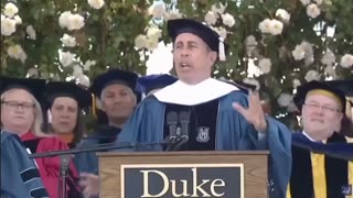 Jerry Seinfeld exposes the folly of A. I. And ChatGPT at Duke graduation