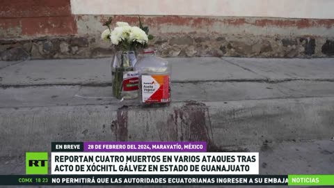 Reportan cuatro muertos en varios ataques tras acto de Xóchitl Gálvez en México