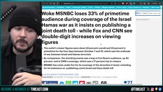 MSNBC Ratings COLLAPSE After Woke Defend Hamas, GET WOKE GO BROKE, Leftist LOSE Ratings DURING WAR