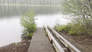 Coldwater Cove Campground Boat Dock – Clear Lake Loop – Willamette National Forest – 4K