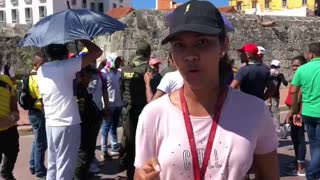 Manifestantes insisten en llegar a Bocagrande