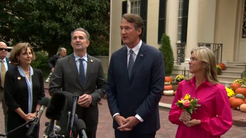 Virginia Gov. Ralph Northam and Governor-elect Glenn Youngkin deliver remarks