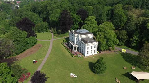 Aerial View Of Mansion Surrounded By Trees #shorts