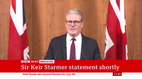 UK Labour leader Keir Starmer reacts to UKgeneral election announcement | BBC News