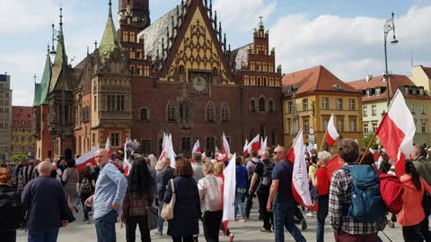 3.05.2022 r. Msza Święta, Przemowy i Marsz Pamięci - Ś.P. #Doktor Z. #Hałat, #Wrocław cz. 15/17