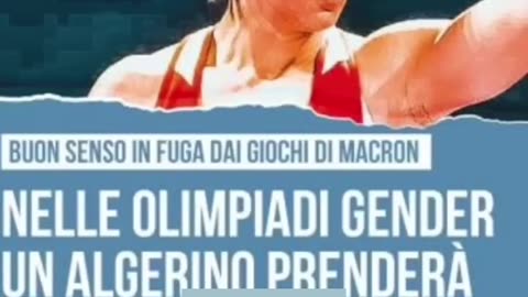 NELLE 33me OLIMPIADI MASSONICHE SODOMITE DI PARIGI 2024 UN ATLETA ALGERINO TRANSGENDER COMBATTERà CONTRO UN ATLETA DONNA ITALIANA IN UN MATCH OLIMPICO DI PUGILATO...VOLETE SAPERE PERCHé VI PRENDONO PER IL CULO?