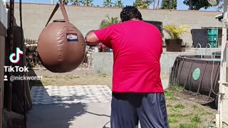 Practicing Hard Body Shorts On My New Wrecking Ball Bag