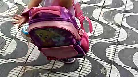 Little Girl Tried To Sneak Her Puppy To School