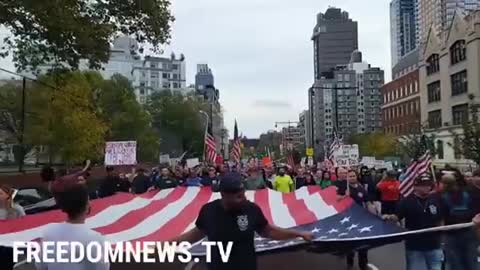 BREAKING 2nd VIDEO NYPD FDNY SDNY EMS PROTEST