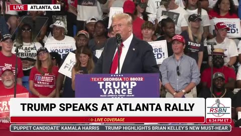 resident Trump and JD Vance Take the Stage at the Rally in Atlanta - 8/3/2024