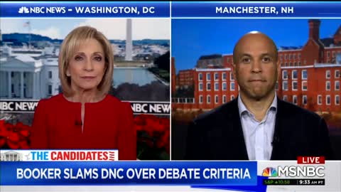 Cory Booker complains about DNC debate rules