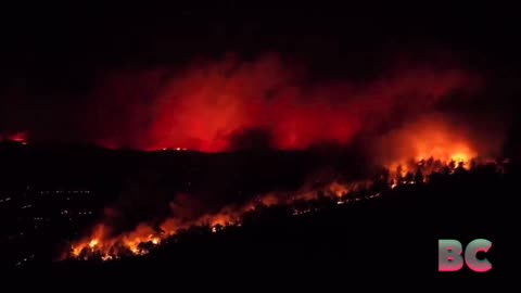 People flee wildfire near Athens as it spreads ‘like lightning’