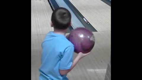 My Son's 1st Time Bowling