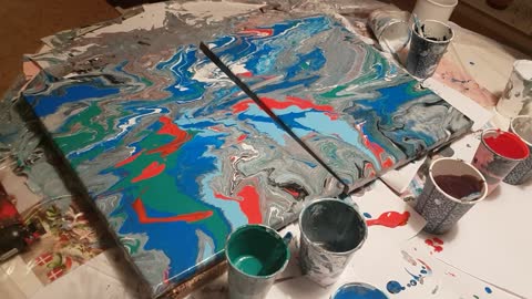 Amazing results- painting with acrylic and dish soap