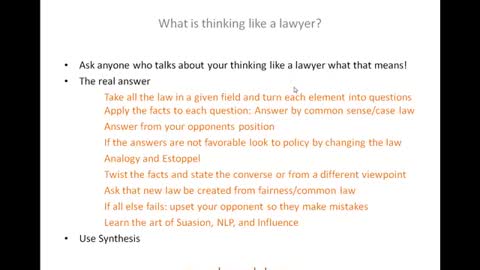 What is thinking like a lawyer? How You can Learn This Skill In Law School.