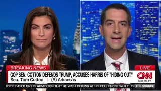 BOOM. Senator Tom Cotton flips script on CNN: His question about Kamala made them look stupid