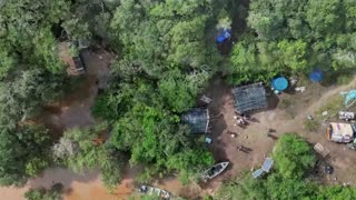 Indigenous Brazil community stays on flooded land