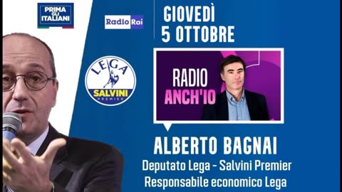🔴 Intervista radiofonica all'On. Alberto Bagnai a "Radio anch'io" su Radio1 (05/10/2023)