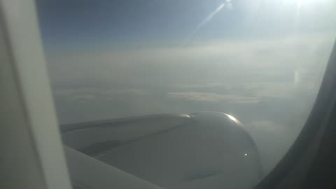 Beautifull clouds behind the plane