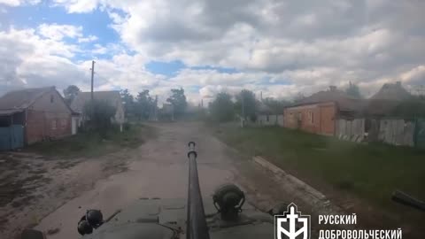 Anti-Putin Rebels of the Russian Volunteer Corps Battling Russians Neae Volchansk
