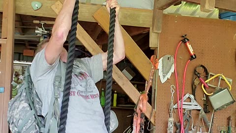 Pack and rope pullups