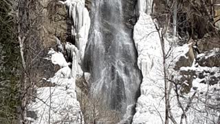 Bridal Veil Falls in winter