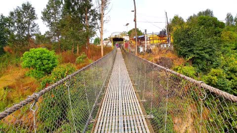 Deepest geoge of Nepal and the bridge above it.