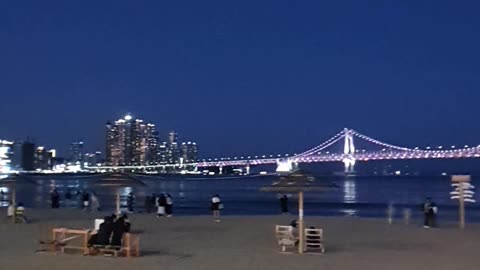 Spring in Busan beach