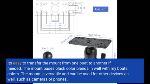 Customer Comments: CALIDAKA Fish Finder Mount Base, Ball-Mount Fish Finder Mount, 360 Degree Ro...