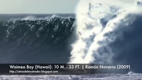 BIGGEST WAVES EVER SURFED IN HISTORY | LAS OLAS MÁS GRANDES JAMÁS SURFEADA