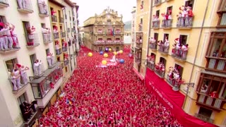 Thousands celebrate the start of San Fermin festival