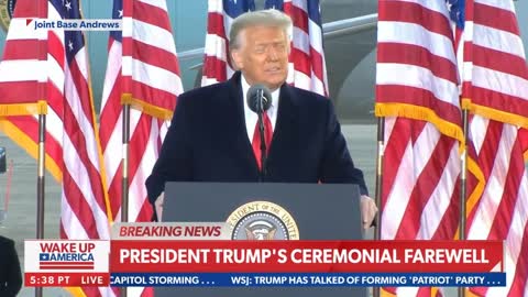 President Trump Farwell at Joint Base Andrews