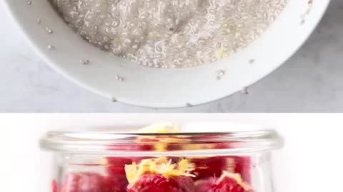 Lemon Raspberry Chia Pudding