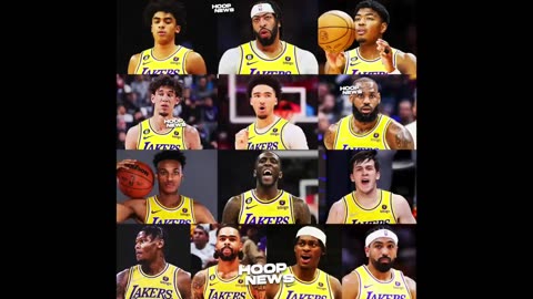 NEW LINEUP OF LOS ANGELES LAKER 2023-2024 BASKETBALL
