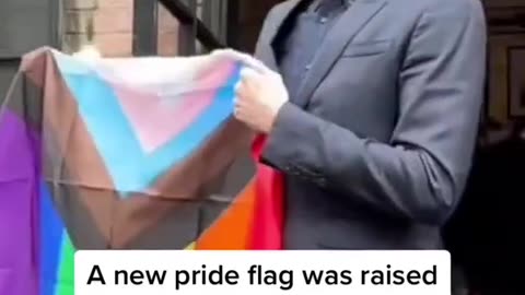 Pride flag set on fire outside of #NYC restaurant