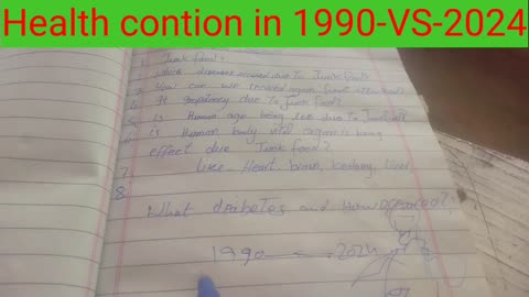 Health Condition between 1990-2024 of Pakistani