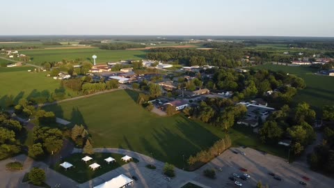 Drone view of Frankenmuth