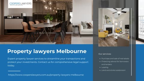 Top-Notch Property Lawyers in Melbourne: Secure Your Investment