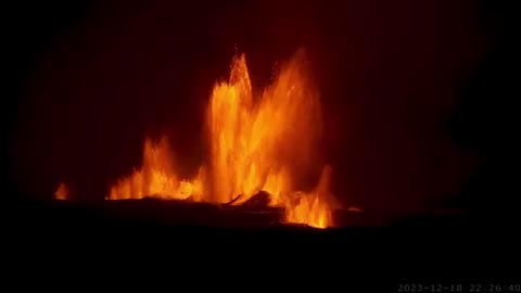 Volcano erupts on the Reykjanes peninsula in Iceland
