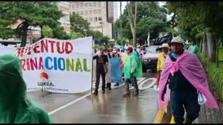 Guatemalan farmers and civilians protest against corrupt government