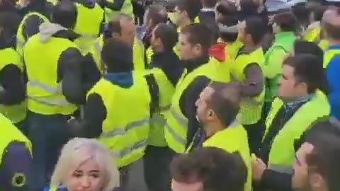 Spanish farmers "remove" the police from their demonstration