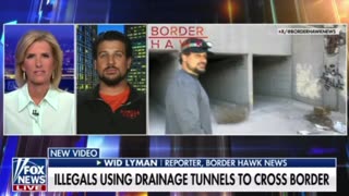 Legals using drainage tunnels to cross border