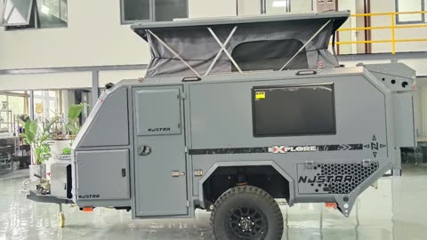 Australian standard grey paint with raised spring suspension system off-road trailer