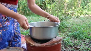 Yummy Rice Porridge and Black Eyed Peas - Rice Porridge Dessert - Cooking